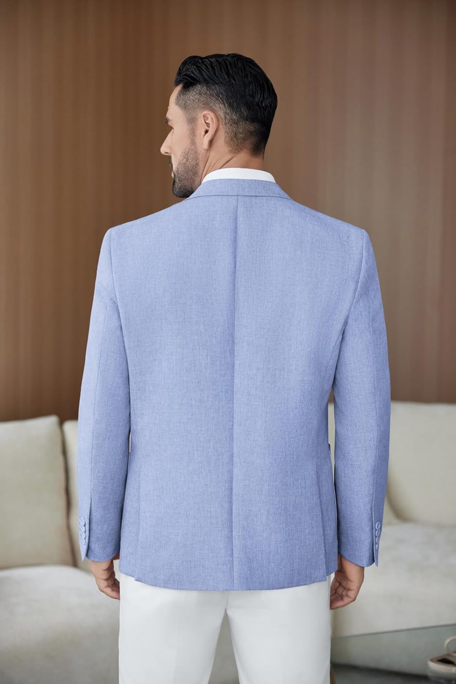 Men's Casual Blazer Suit Jackets Slim Fit One Button Sports Coat with Pockets - Image 2