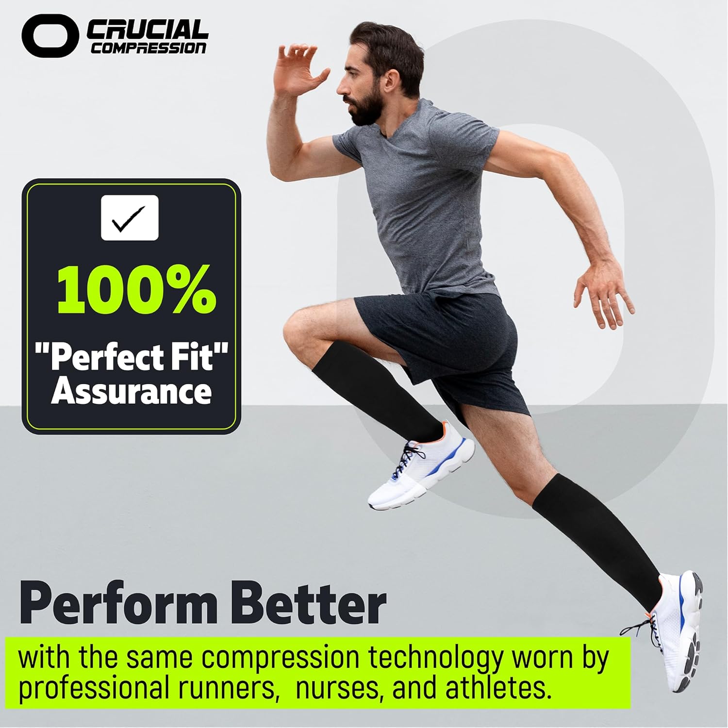 Socks for Men & Women (20-30mmHg) Running, Athletic, Travel - Image 7
