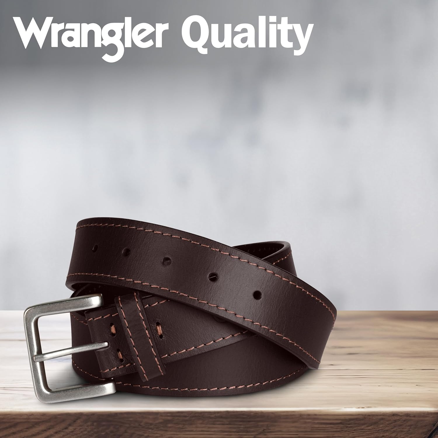 Men’s Leather Belt, Country Casual Every Day Belt for Jeans - Image 5