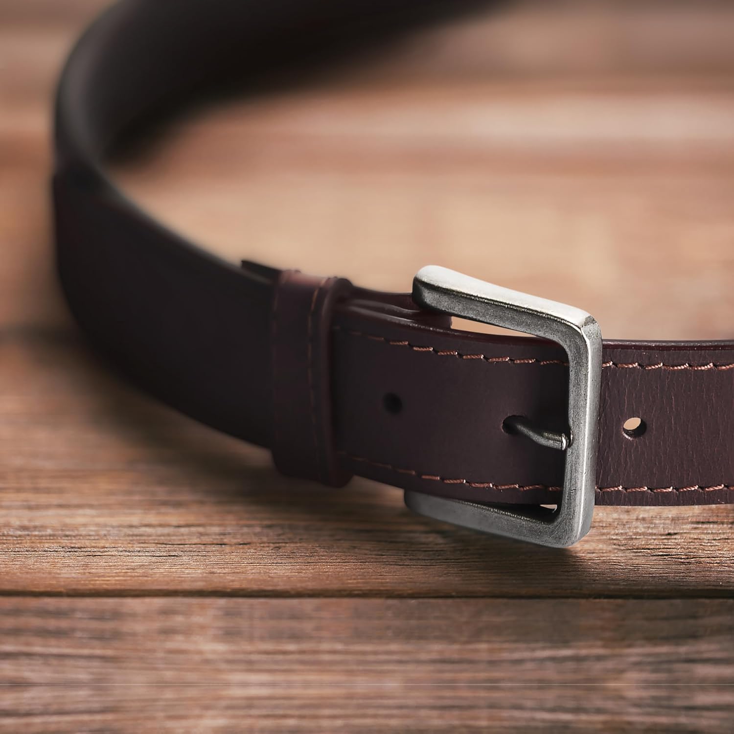 Men’s Leather Belt, Country Casual Every Day Belt for Jeans - Image 6